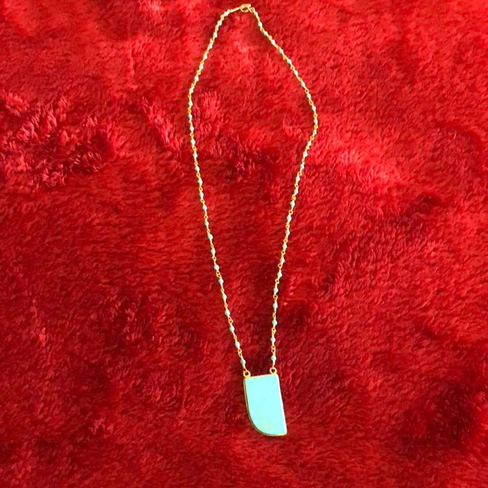 Turquoise necklace.